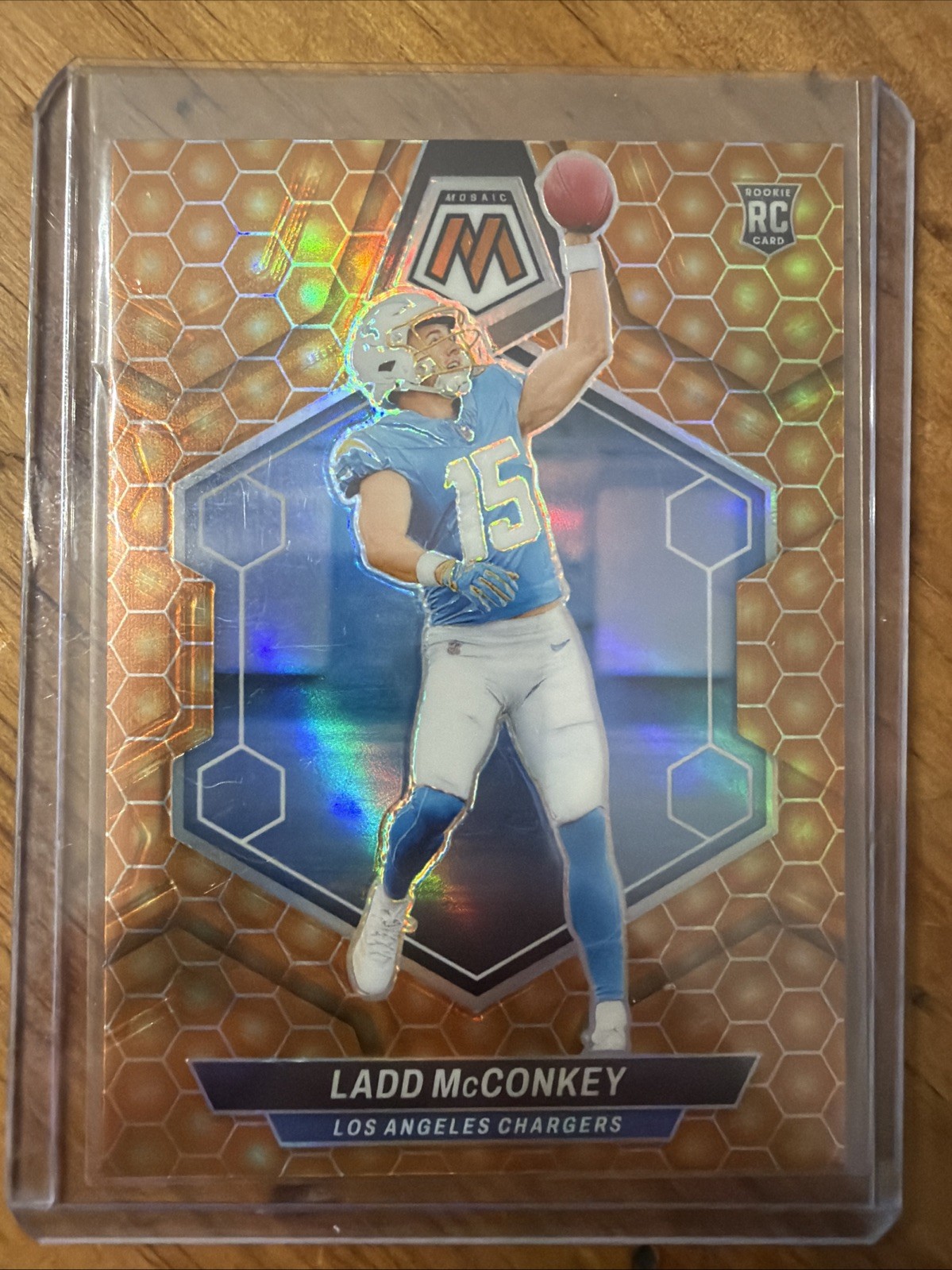 2024 Panini Mosaic - Rookies Ladd McConkey #334 Honeycomb Prizm (RC)