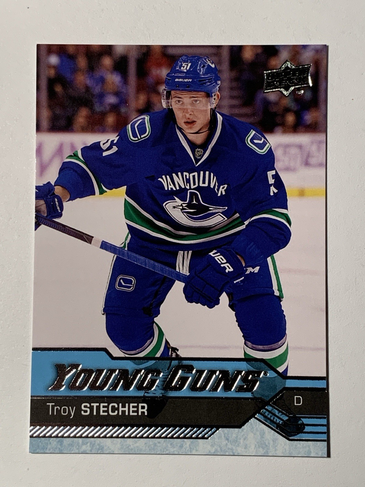 2016-17 UD Young Guns TROY STECHER Rookie Edmonton Oilers Card# 475