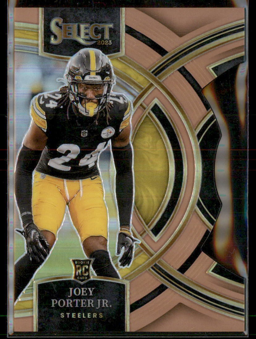 2023 Panini Select #179 Joey Porter Jr. Copper Prizm Rookie Die Cut #/299