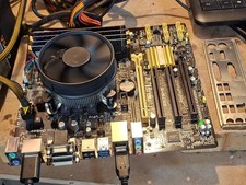 ASUS Q87M-E  MICROATX  +intel  i7 4770 CPU -3.40GHz+ 8GB RAM - I/O Plate