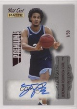 2022 Matte Draft Premium Silver - Red Foil 1/50 Jeremiah Robinson-Earl Auto qf8