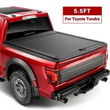 For 2014-2026 Toyota Tundra 5.5Ft Bed Hard Retractable Truck Bed Tonneau Cover