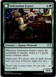 Infestation Expert // Infested Werewolf 206/277 Innistrad: Crimson Vow Foil