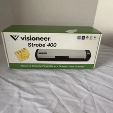 Visioneer Strobe 400 Electronic Portable Sheetfed Scanner New in box
