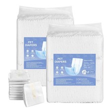 VEVOR Disposable Male Dog Diapers, Super Absorbent Male Dog Wraps, 360 °