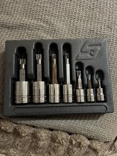 Snap-on tools 7pc Metric Combi Drive Triple Square Spline Socket Set TSS7KIT