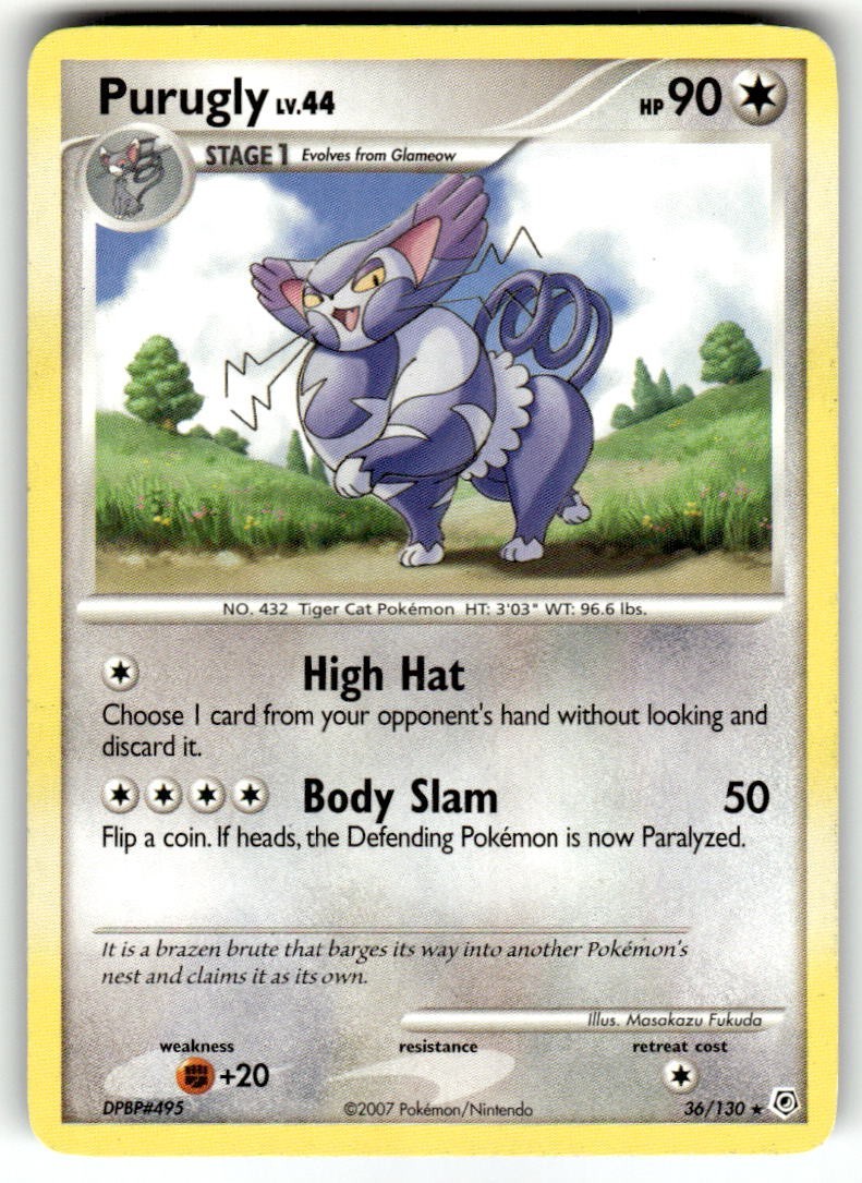 Pokemon Purugly - LP - Diamond & Pearl (36/130)