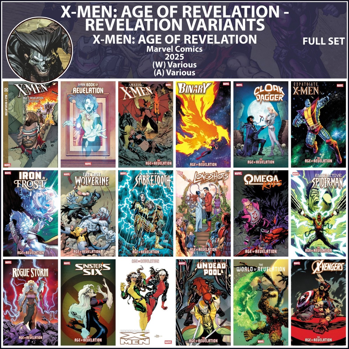 X-Men: Age of Revelation - Revelation Variants (2025) Marvel FULL