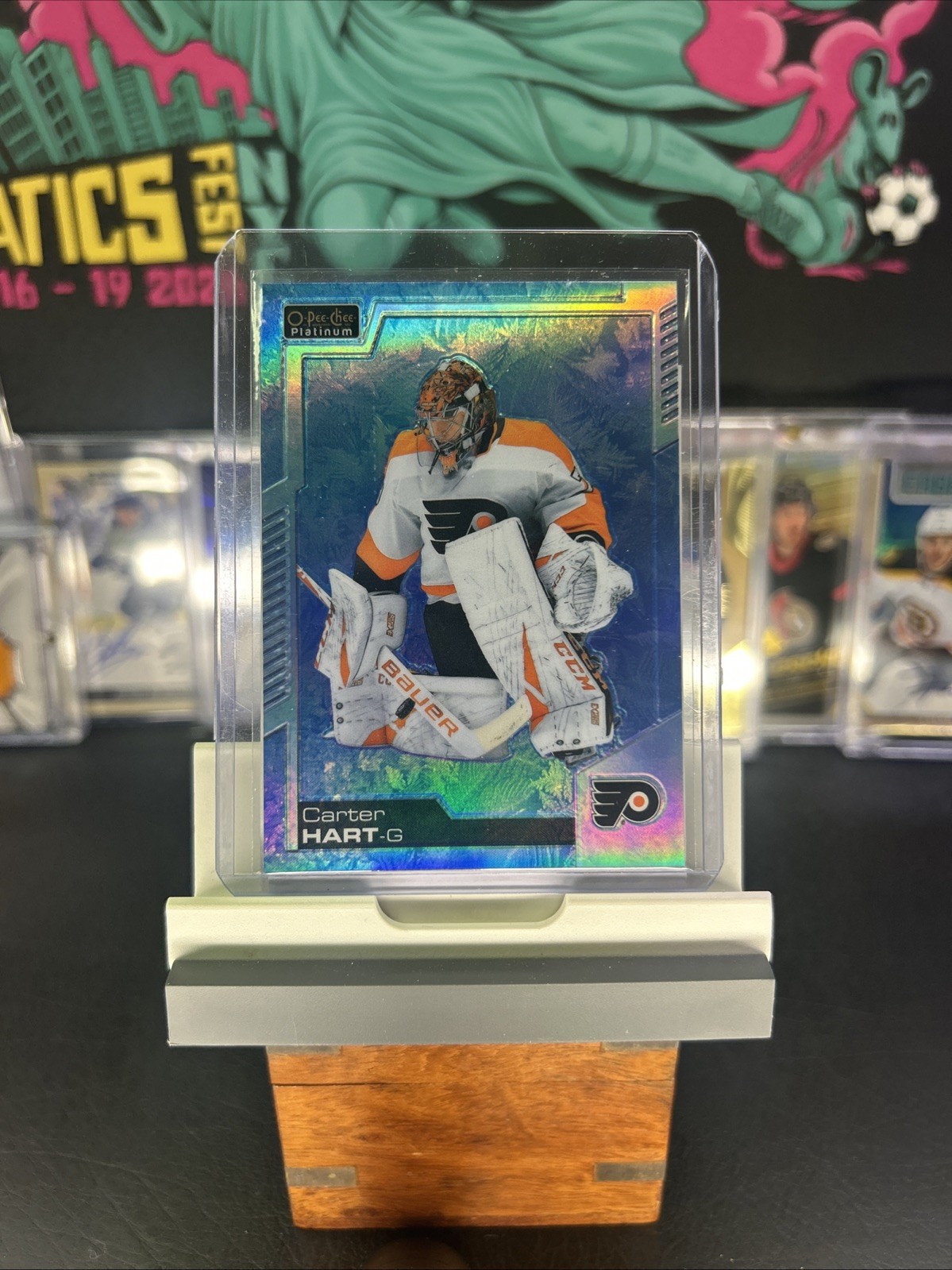 2020-21 O-Pee-Chee Platinum - Carter Hart #16 Arctic Freeze /99