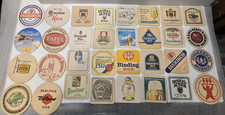 Lotto di 32 sottobicchieri birra vintage tedeschi / austriaci / europei