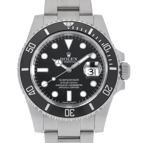 ROLEX SUBMARINER Date 116610LN black Random Number second hand...
