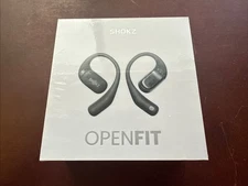 New Shokz OpenFit Open-Ear True Wireless Bluetooth Earbuds BLACK - SEALED