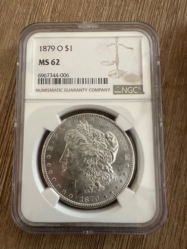 1879 O Morgan Silver Dollar $1 NGC MS62