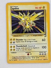 Pokémon Zapdos Base Set 2 20/130 Holo Rare Basic 2000 on eBay
