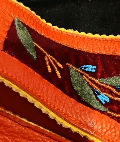 Handmade Leather Belt With Pouch 36” Deep Red and Natural Leather Earthy Unique - Picture 9 of 19