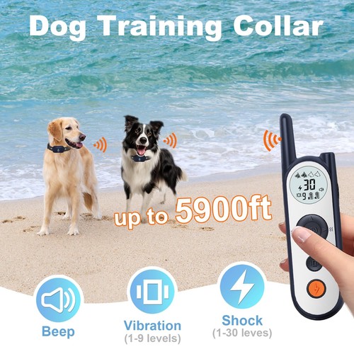 Wireless Dog Fence for 2 Dogs - 25FT to 3500FT No Static Electric Fence,185 D... - Bild 3 von 6