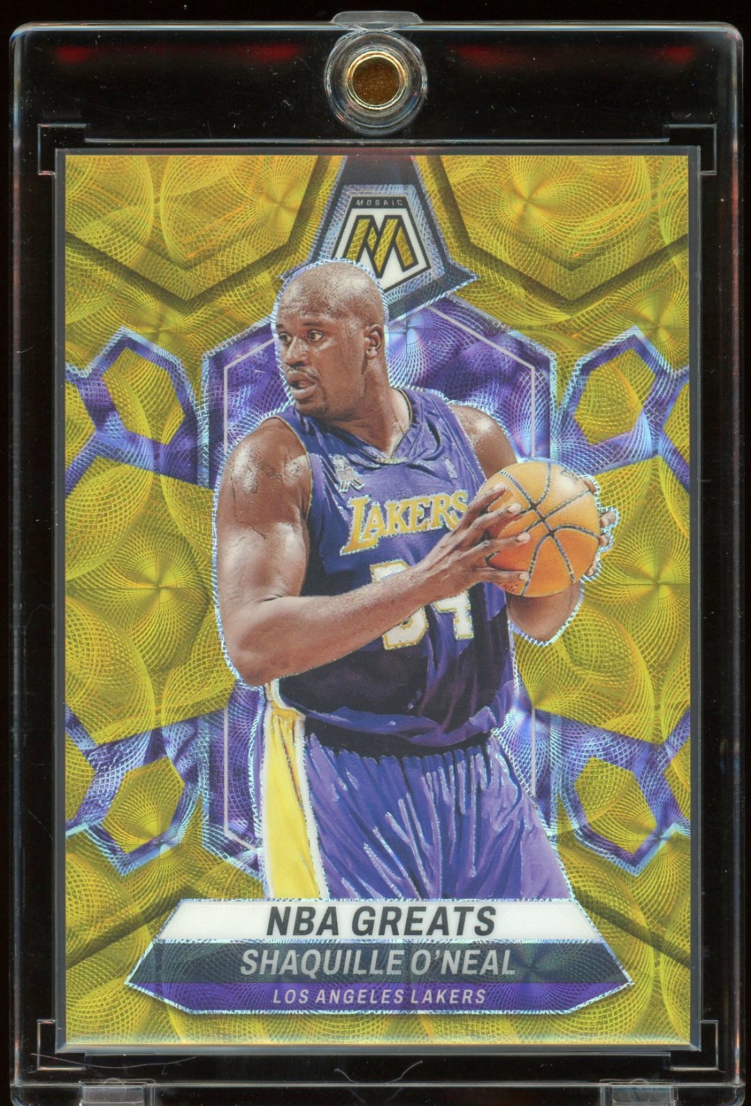 2023-24 Panini Mosaic SHAQUILLE O'NEAL #296 Gold International Mosaic /10