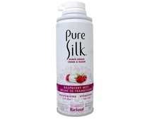 Pure Silk Shave Cream with Aloe, Raspberry Mist, 5 OZ 4 cans