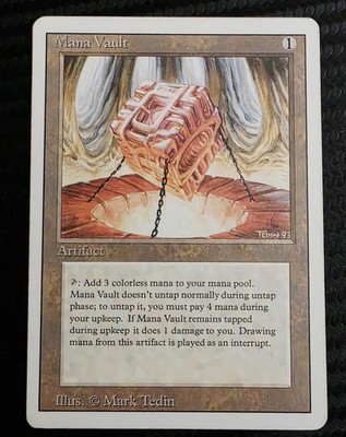 Mana Vault Revised Ed. Magic The Gathering MTG Vintage 1994 Legendary Artifact
