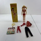 #1040 VINTAGE 1960'S MATTEL BARBIE BLONDE SKOOTER WITH ORIGINAL SWIMSUIT & BOX