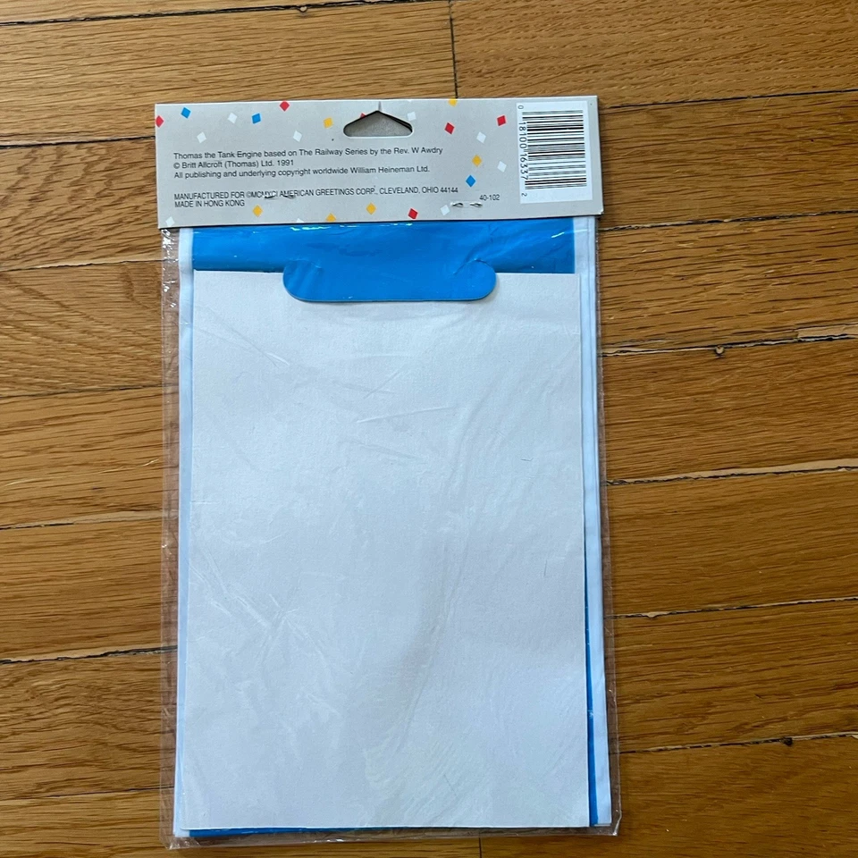 Lote de 3 bolsas de botín de mantel de fiesta de cumpleaños Thomas the Tank 1990 de colección NUEVO Foto 3 de 4