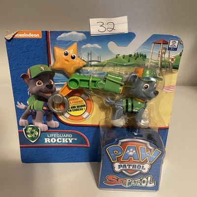 Paw Patrol Sea Patrol Lifeguard Rocky Figure Green Nickelodeon Spin Master Toy