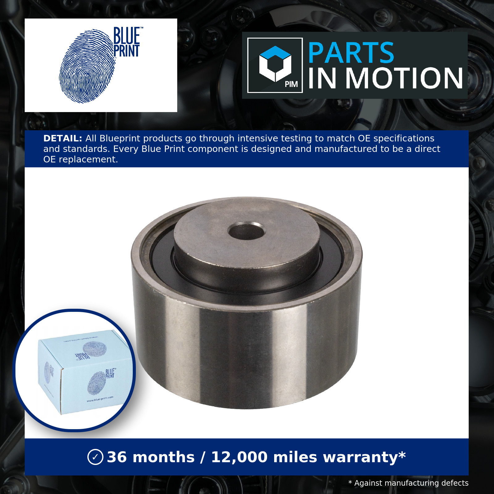 Blueprint ADBP760007 Timing Belt Deflection Pulley/Guide Pulley Fits Citroen VW - Image 5