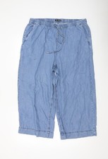 Cropped-Hose Damen UK Größe L Dunnes Relaxed Fit