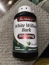 White Willow Bark 3000mg, 200 Capsules - Standardized to Ultra high Absorption.