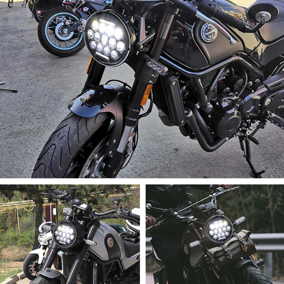 7" Inch Motorcycle LED Headlight For 1980 1981 1982 Honda CB750C CB900C Custom - Image 2 of 4