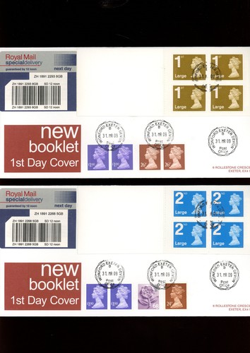 Paneles de folleto autoadhesivos 31 marzo 09 2009 x 4 Royal Mail FDC.
