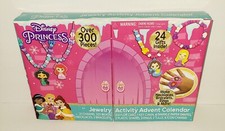 Disney Princess Jewelry Activity Advent Calendar Over 300 Pieces 24 Gifts
