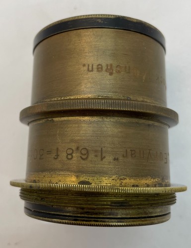 Brass lens Doppel-Anastigmat EURYNAR 6,8/300 G. Rodenstock Munchen wooden camera - Picture 4 of 12