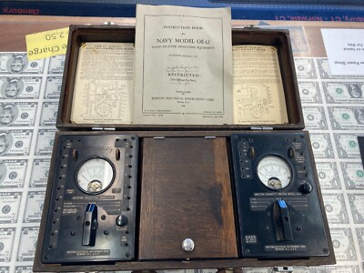 Vntg Navy Model OE-12 Weston 664 Capacity Meter 665 Selective