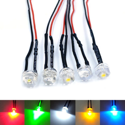 5mm/8mm Prewired 20CM 3V 6V 9V 12V 24V 36V 48V 110V 220V Lights Emitting Diodes