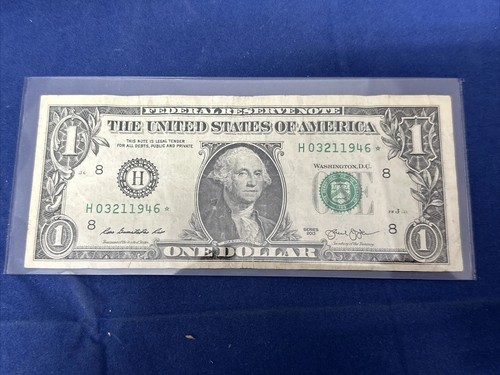 2013 $1 Federal Reserve Birthday Star Note *03211946* March 21, 1946 P121