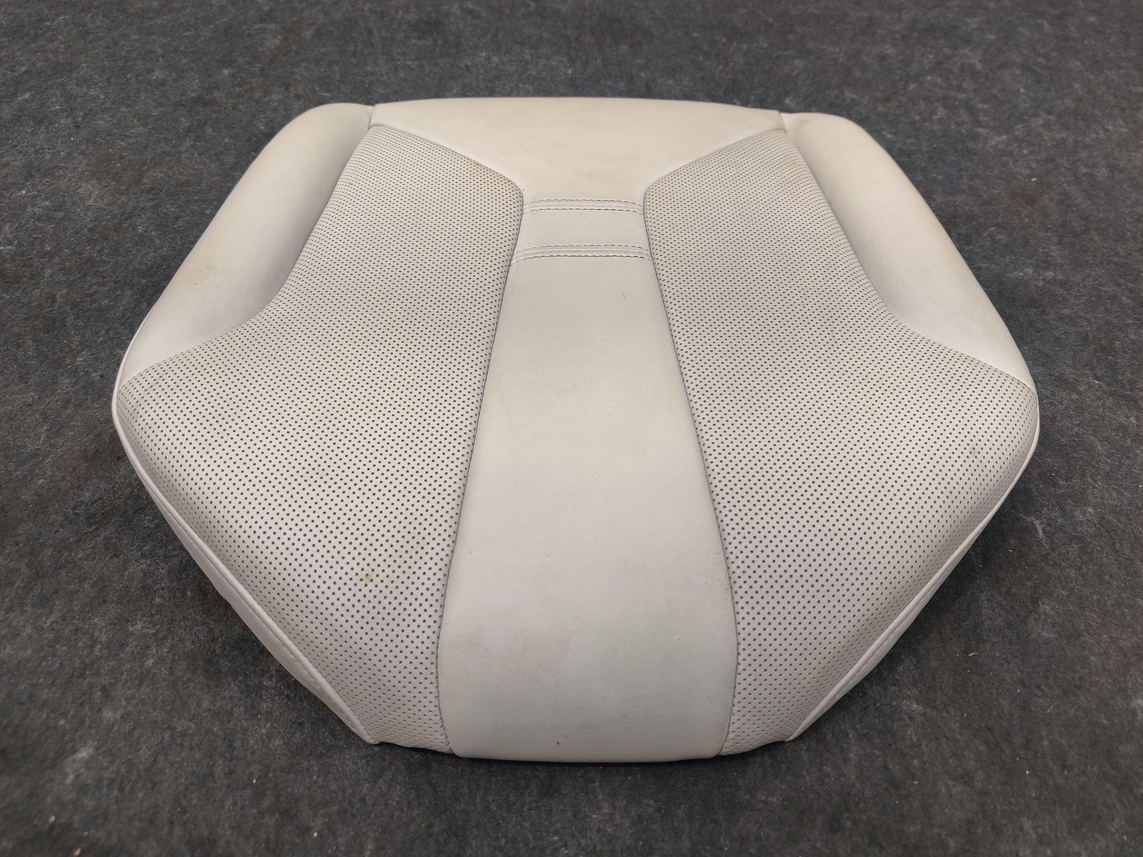 Set of 2 Rear Upper & Lower Seat Cushion Ivory White Leather OEM BMW i8 2014-19