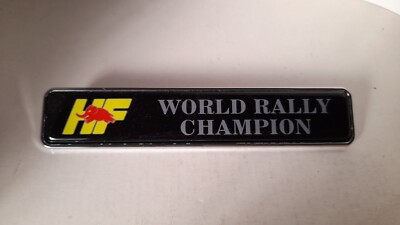 LANCIA DELTA HF WORLD RALLY CHAMPION rear badge Size 155 x 30 