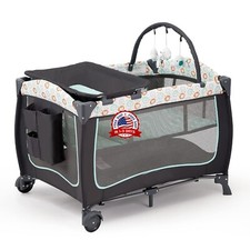 Cuna Corralito Para Bebe Recien Nacidos Con Cambiador De Pa ales Moises Portatil