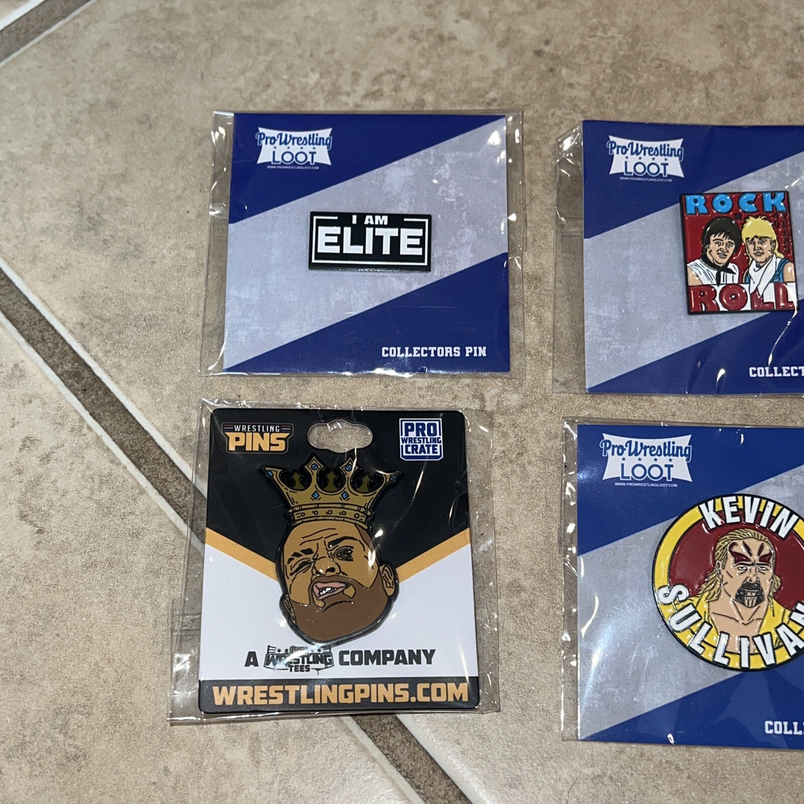 Lot of 5 Pro Wrestling Pins WWF WWE AEW WCW eBay