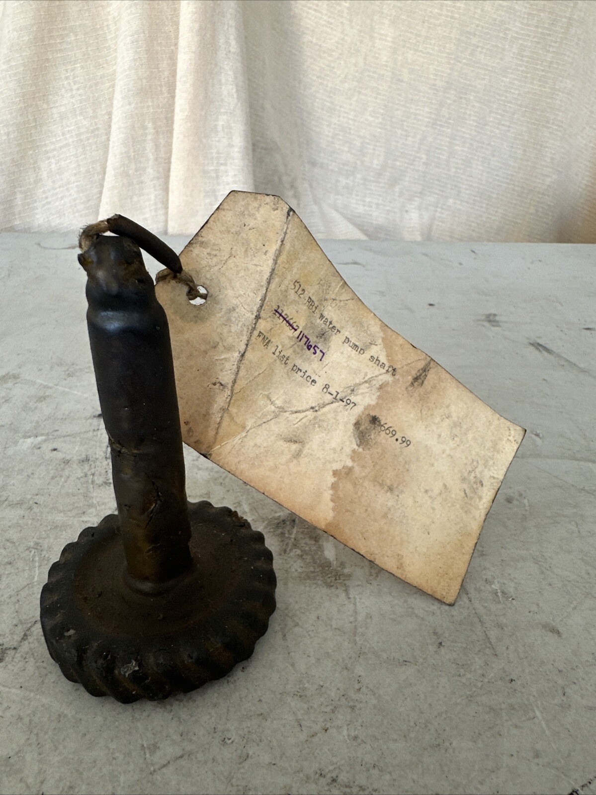 NOS OEM Ferrari 512 BBi Water Pump Shaft 117657