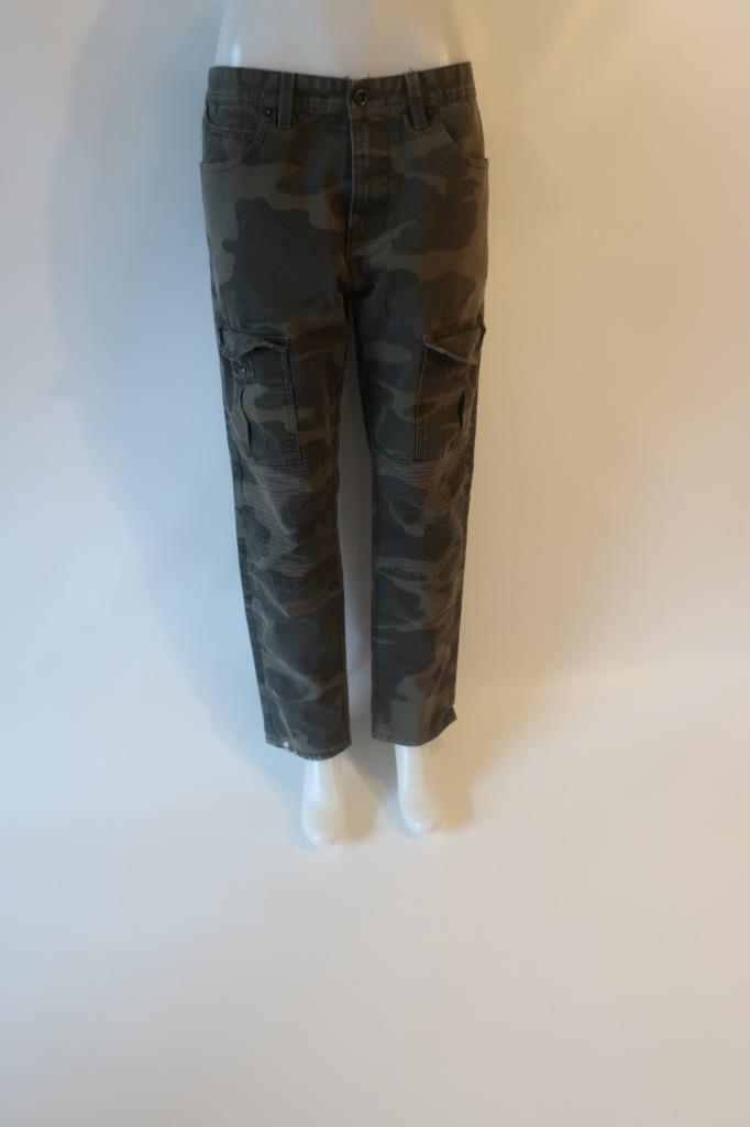 Mens Sean John Olive Green Black Camo Cargo Pants 34 * Gem