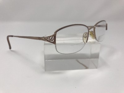 Linda Evans Eyeglass Frames 296 Sand 52/18/135 Flex Hinge Gold R64 | eBay