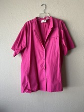 Vintage Gottex Barbie Pink Oversized Swim Suit Cover 100 Cotton Made In Africa