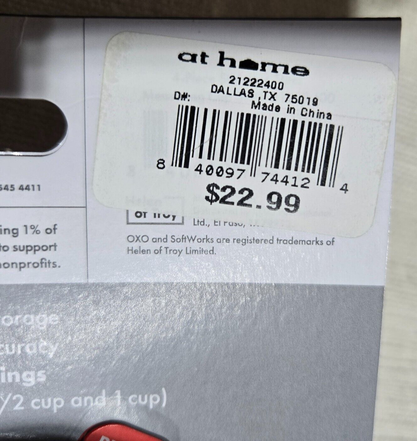 OXO 4pc Stainless Steel Magnetic Handle Measuring Cups Set NEW Stainless Steel