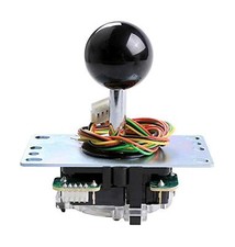 SANWA JLF-TP-8YT Joystick Black Original - for Arcade Jamma Game 4  8 Way Ad...