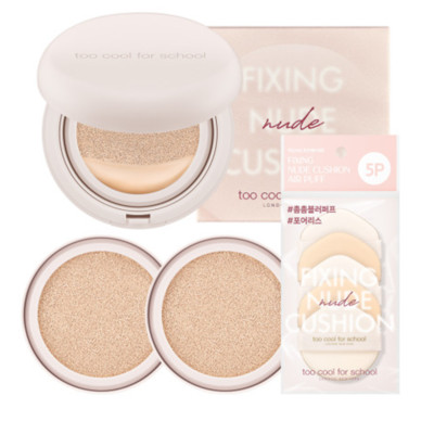 TOO COOL FOR SCHOOL X LEO J Fixing Nude Cushion 12g + Refill 12g(2ea) + Puff(5ea