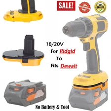 Adapter For Ridgid 18V AEG Lithium Battery Convert to For Dewalt 18V Ni-Cd Tools