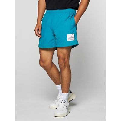 NWT Sergio Tacchini VERENNA Mens Mesh Lined Pagoda Blue Tennis Shorts Size XL