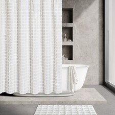 Oscar Oliver White Cameron Shower Curtain Size 72